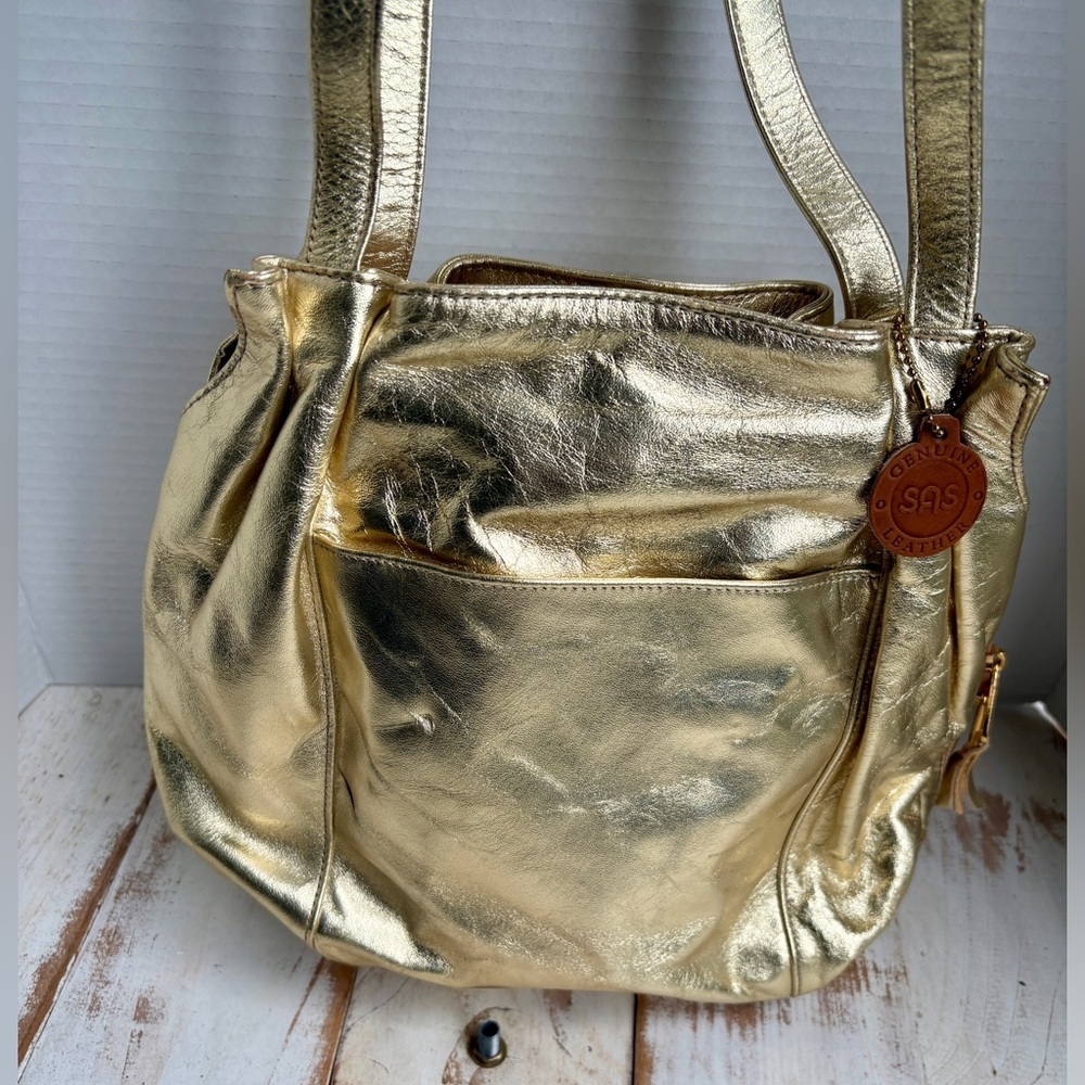 SAS Metallic Gold Shoulder Bag